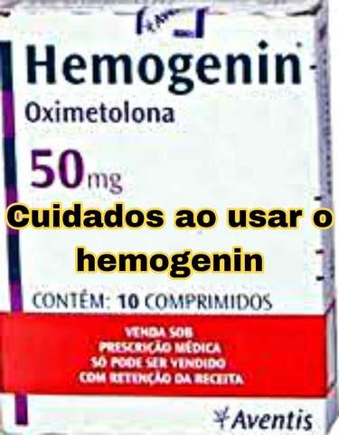 Cuidados ao usar o hemogenin